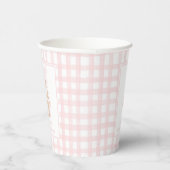 Pink Gingerbrot House Party Paper Cups Pappbecher (Rechts)