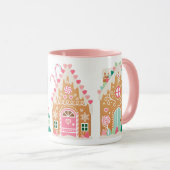Pink Gingerbrot House Tasse (VorderseiteRechts)