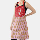 Pink Gingerbrot Trio Schürze, große Schürze (InSitu)