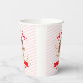 Pink Gingerbrot Weihnachten Geburtstag Pappbecher (Links)