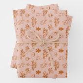 Pink Gingerbrot Weihnachten Geschenkpapier Set (Beispiel)