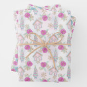 Pink Gingerbrot Weihnachten Geschenkpapier Set (Beispiel)