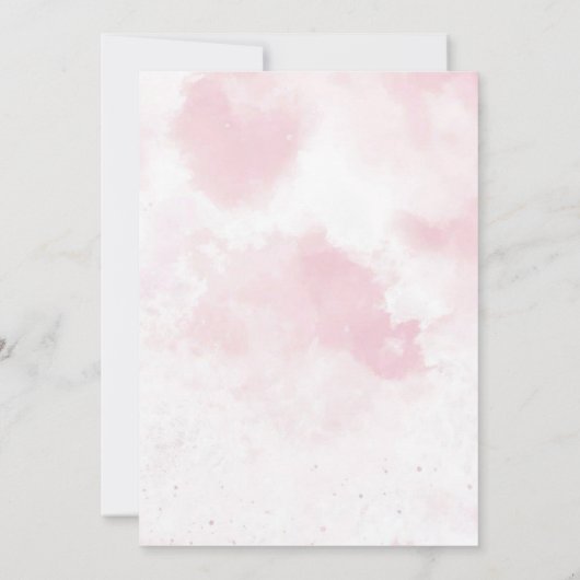 Pink Gingerbrot Weihnachtsfest im Party Einladung (Rückseite)