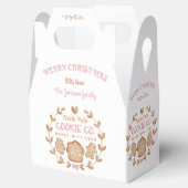 Pink Gingerbrot Weihnachtskost Austauschname Geschenkschachtel (Geöffnet)