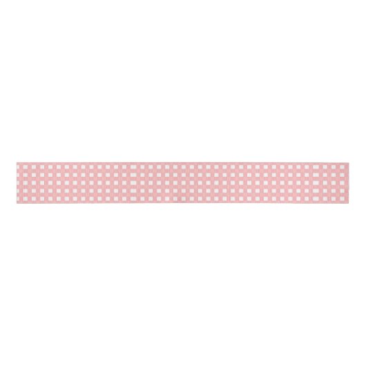 Pink Gingham 3" Schönheit Ripsband (Vorderseite)