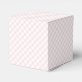 Pink Gingham Baby Duschbox Geschenkschachtel (Rückseite)