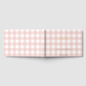 Pink Gingham Baby Shower Guest Book Gästebuch (Voll)