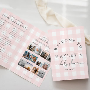 Pink Gingham Baby Showhandbuch