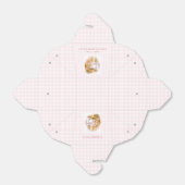 Pink Gingham Beatrix Potter Baby Dusche Gefallen Geschenkschachtel (Ungefaltet)