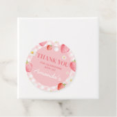 Pink Gingham Berry Erster Geburtstag Geschenkanhänger (Beispiel)