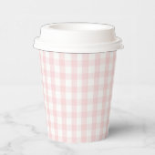  Pink Gingham Birthday Party Pappbecher (Rechts)