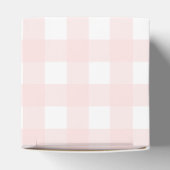 Pink Gingham Birthday Thank You Favor Box Geschenkschachtel (Oben)