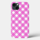 Pink gingham Case-Mate iPhone case (Rückseite)