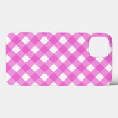Pink gingham Case-Mate iPhone case (Rückseite (Horizontal))