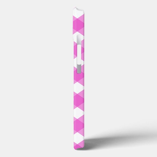 Pink gingham Case-Mate iPhone case (Rückseite / Links)