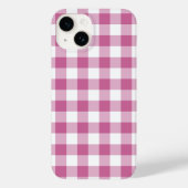 Pink Gingham Case-Mate iPhone Hülle (Rückseite)