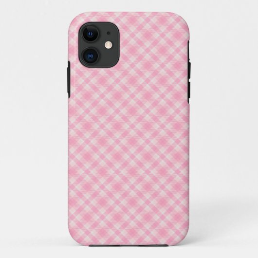 Pink Gingham Case-Mate iPhone Hülle (Rückseite)