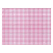 Pink Gingham Checkered Tablecloth for Parties Tischdecke (Vorderseite (Horizontal))