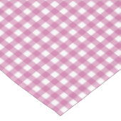 Pink Gingham Checkered Tablecloth for Parties Tischdecke (Schrägansicht)