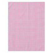 Pink Gingham Checkered Tablecloth for Parties Tischdecke (Vorderseite)