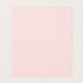 Pink Gingham Coquette Bow Place Card Table Decor (Innenseite Aufgefaltet)