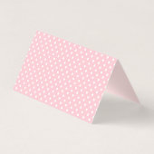 Pink Gingham Coquette Bow Place Card Table Decor (Rückseite)