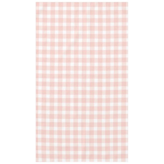 Pink Gingham Cotton Tablecloth Tischdecke (Vorderseite)