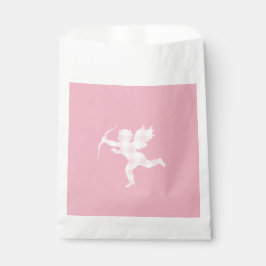 Pink Gingham Cupid Geschenktütchen