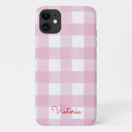 Pink Gingham Decor Case-Mate iPhone Hülle
