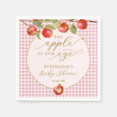 Pink Gingham der Apfel unseres Augenfallenduschers Serviette (Vorderseite)