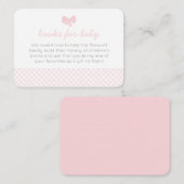 Pink Gingham Duschkabine Platzkarte (Vorne/Hinten)