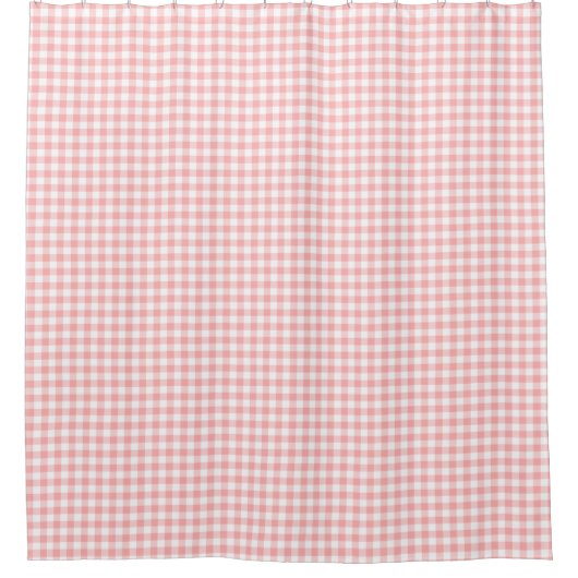 Pink Gingham Duschvorhang (Vorderseite)