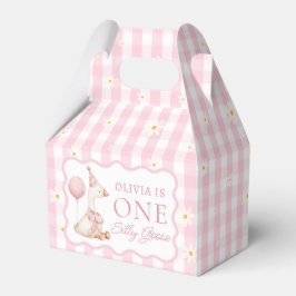 Pink Gingham Eine Alberne Gans Geburtstags-Gefälli Geschenkschachtel