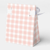 Pink Gingham Favor Box Geschenkschachtel (Rückseite)