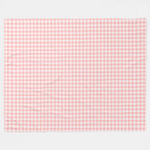 Pink Gingham Fleecedecke (Vorderseite (Horizontal))
