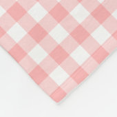 Pink Gingham Fleecedecke (Ecke)