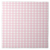 Pink Gingham Fliese (Vorderseite)