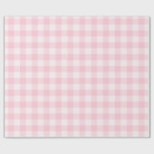 Pink Gingham für Oh Baby Collection Wrapping Paper Geschenkpapier (Flach)
