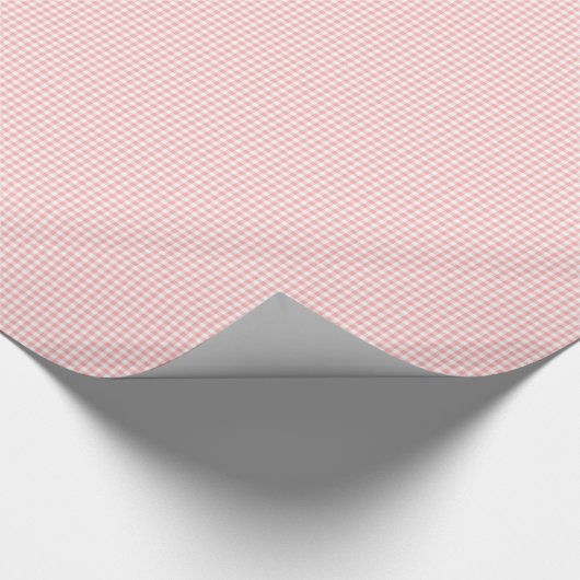 Pink Gingham Geschenkpapier (Ecke)