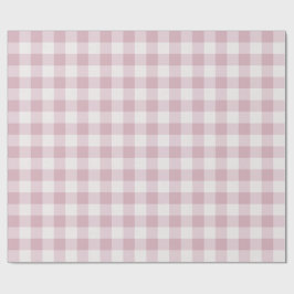 Pink Gingham Geschenkpapier