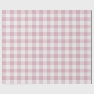 Pink Gingham Geschenkpapier