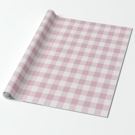 Pink Gingham Geschenkpapier