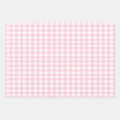 Pink Gingham Geschenkpapier Set (Vorderseite)