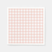 Pink Gingham Girl Baby Dusche Serviette (Vorderseite)