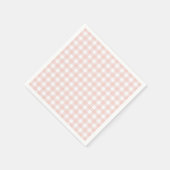 Pink Gingham Girl Baby Dusche Serviette (Ecke)