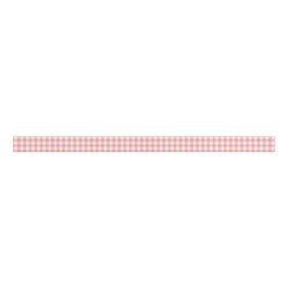 Pink Gingham Grosgrain Ribbon Ripsband