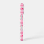 Pink Gingham Heart Phone Case iPhone 16 Hülle (Rechte Seite)