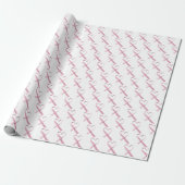 Pink Gingham hört auf Weiß Geschenkpapier (Ungerollt)