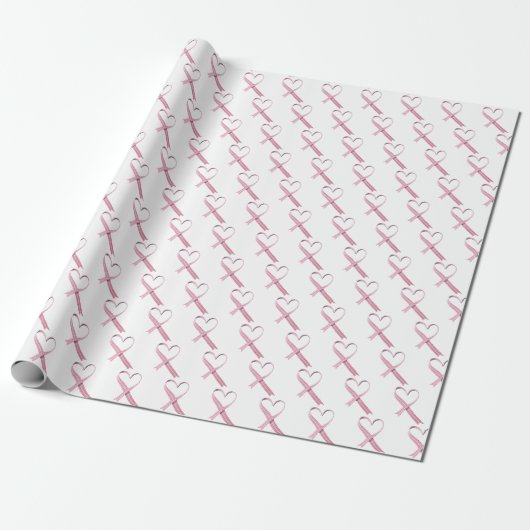 Pink Gingham hört auf Weiß Geschenkpapier (Ungerollt)