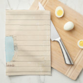 Pink Gingham Illinois Staat Pattern Küchentuch (Viertel Falte)